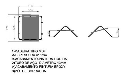 Imagem 3 de 4 de Apoio Descanso Suporte Ergonômico Para Os Pés Em Mdf No Rs