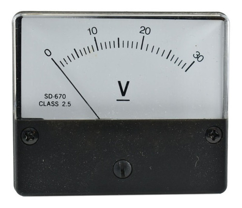 Voltimetro Analogo 0 A 30v Dc Sd-670