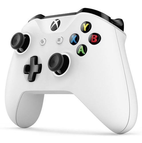 Control mediante joystick inalámbrico Microsoft Slim One S blanco