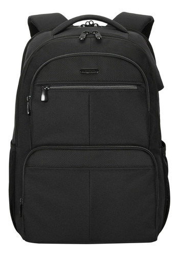 Mochila Targus 15.6 Classic Commuter Negro Tbb627gl Diseño de la tela Liso