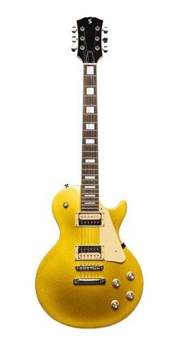 Guitarra Eléctrica Stagg Sel-std Gold Tipo Les Paul Standard