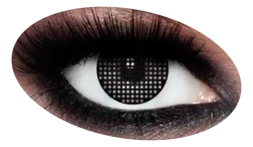 Lentes De Contacto Fx Anime Fantasia Cosplay Red Negra Cl241