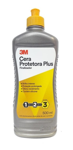 Cera Protetora Plus 3m Brilho Intenso 500ml Original