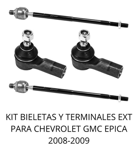 Kit Bieletas Y Terminales Ext Para Chevrolet Gmc Epica 08-09