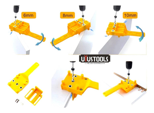Imagen 4 de 9 de Plantilla Recta Para Agujeros Pop01r Uyustools