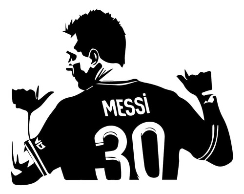 Calcomania Vinilo Adhesivo Sticker Messi 60x75cms 