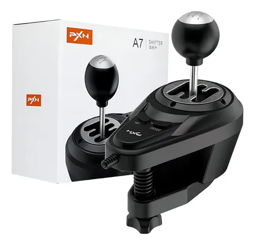 Câmbio Simulador PXN-A7 para Corrida com 6 Marchas e Ré Windows/PS2