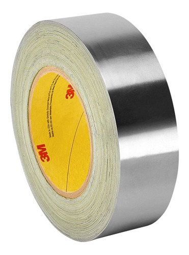 3 m 3380 2  X 60yd Silver Aluminum Foil Tape, De -30 a 260 g