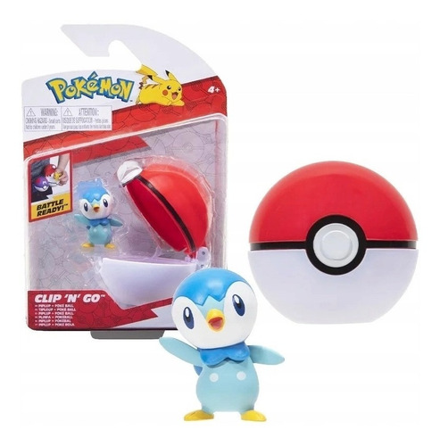 Piplup 5cm Con Pokebola 7cm Pokemon S4 Wicked Cool Toys