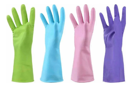 Guantes De P V C Para Lavar Trastes Y Para Hacer Limpieza Como Se Describe