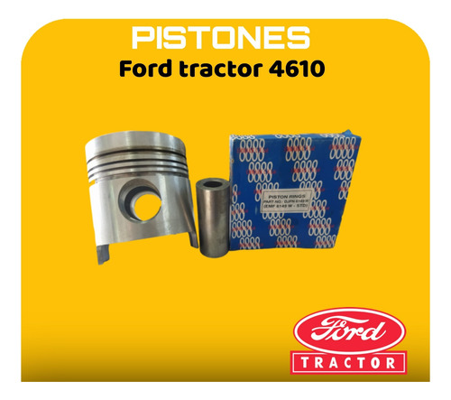Pistones Para Ford Tractor 4000 4610 Motor 4.4 