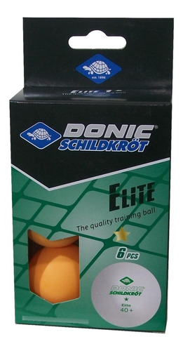 Pelotitas Ping Pong Donic Schildkrot Elite 1 * Naranja 