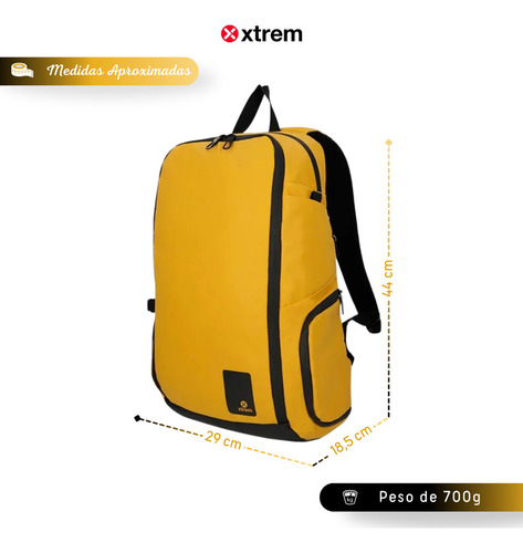 Mochila Executiva Notebook Backpack Grande Xtrem Samsonite Cor Amarelo Desenho Do Tecido Fairfax 4xt