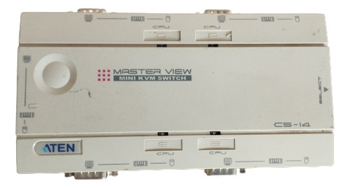 Mini Switch Kvm P2 Vga Cs-14 Mouse Teclado Monitor (Usado)