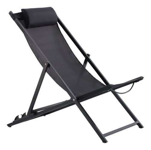 Camastro De Playa Silla Relax Reclinable Plegable Resistente