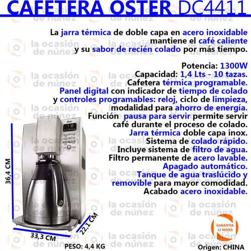 Oster Cafetera Térmica 10 Tazas