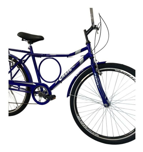 Bicicleta Aro 26 Calil Barra Forte C/ Marcha 6v E Rolamento Cor Azul