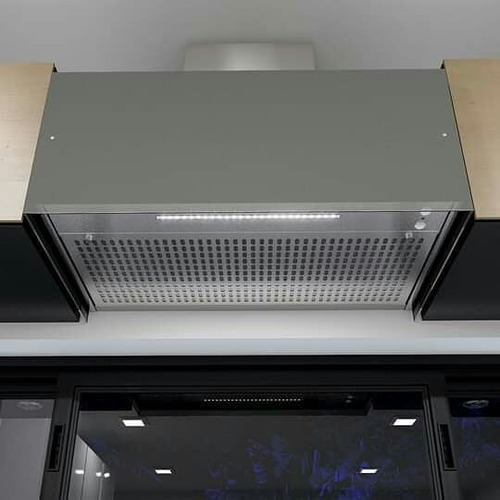 Imagen 3 de 10 de Campana Extractor Cocina Vidrio Luxor Gas Folium 900 Luz Led