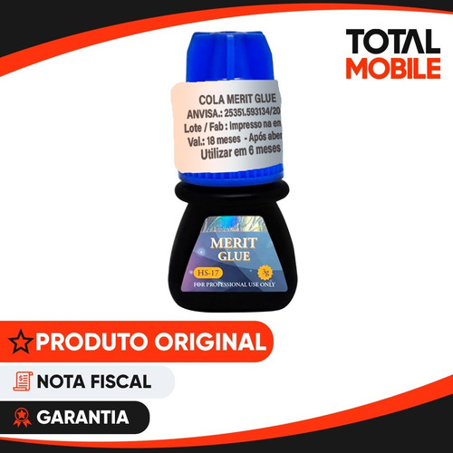 Imagem 3 de 8 de Cola Elite Hs17 3ml Merit Glue Extensão Cílios Fio Original