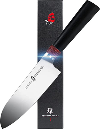 Tuo Santoku Knife 5.5 Inch Small Kitchen Knife Pro Asian Ch