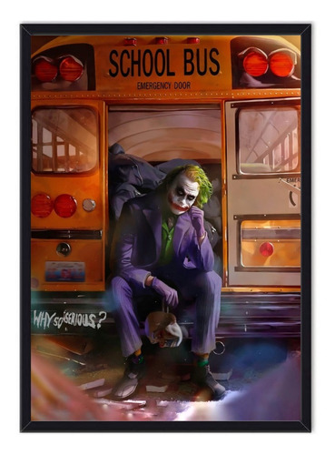 Cuadro Enmarcado - Poster Joker - Heath Ledger
