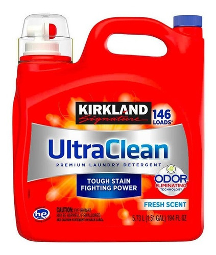 Detergente Líquido Ultra Clean Kirkland® 146 Cargas
