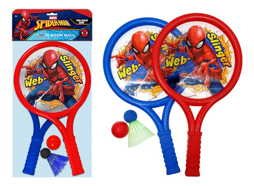 Ja-ru Spiderman - Juego De Raquetas (1 Paquete, 2 Raquetas).