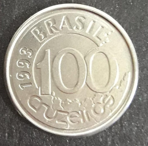 Moeda 100 Cruzeiro Ano 1993 Peixe Boi