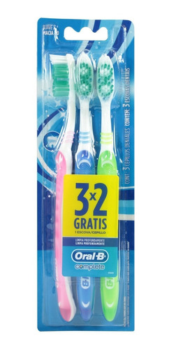Cepillo Dental Oral B Complete 3 Pzs