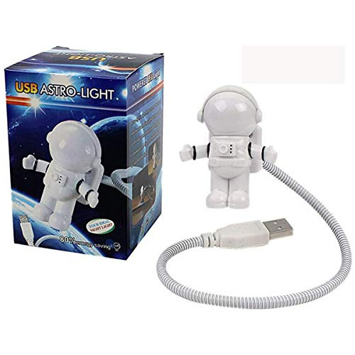 2 Pcs De Luz De Lectura Usb Led, Astronauta Creativo Le...