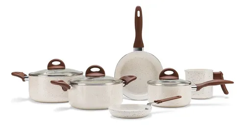 comprar Jogo Conjunto Panelas 6 Peças Brinox Ceramic Life Smart