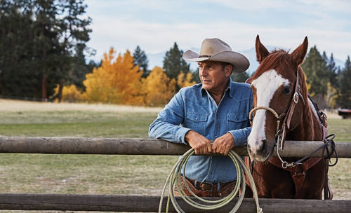 Cuadro Decorativo Moderno Yellowstone Kevin Costner / Tela