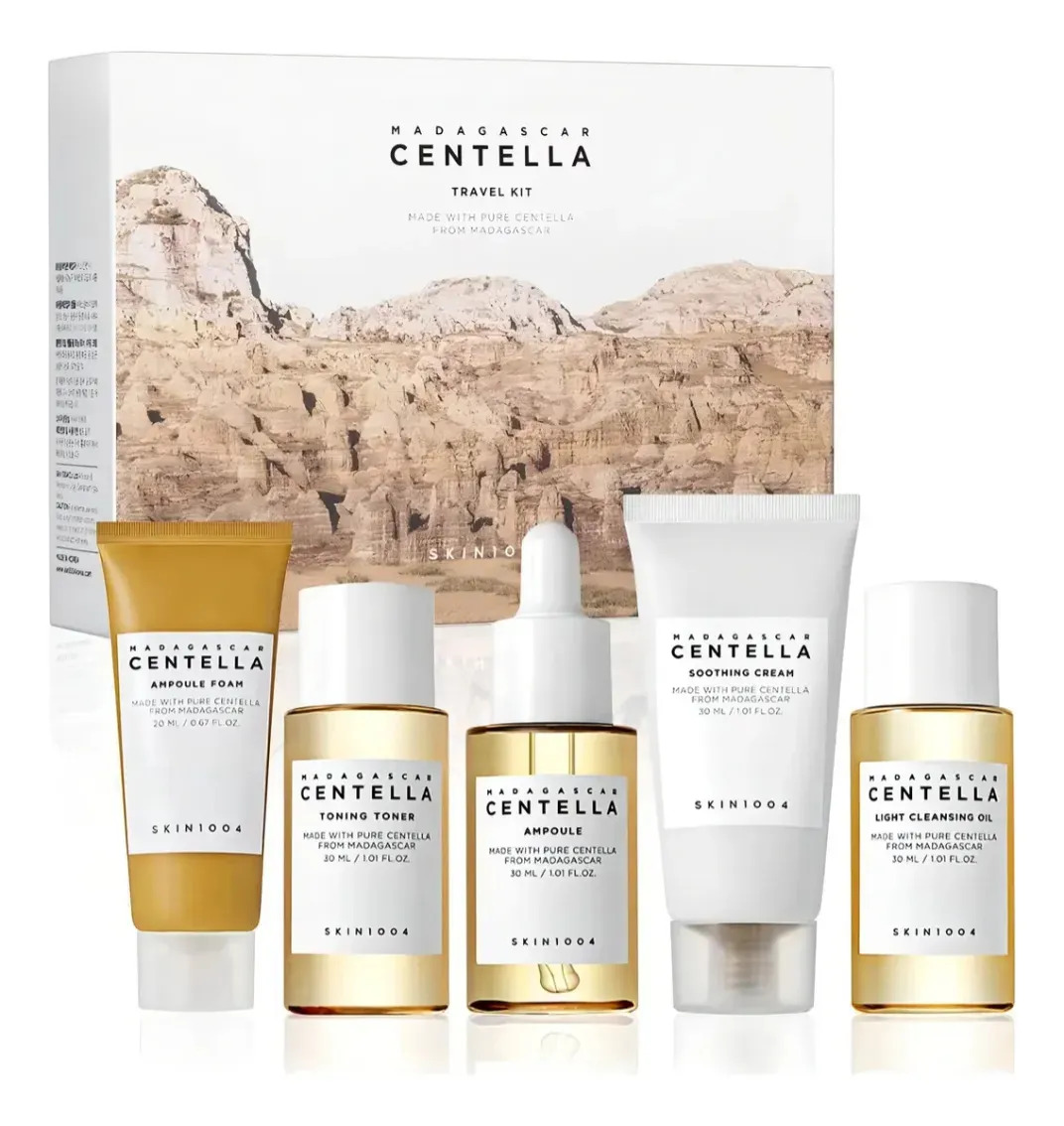Kit Cuidado de pele 1004 Madagascar Centella 5 Produtos