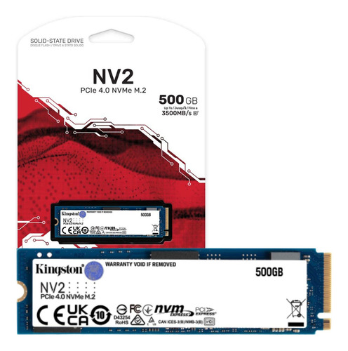Disco sólido interno Kingston SNV2S/500G 500GB negro