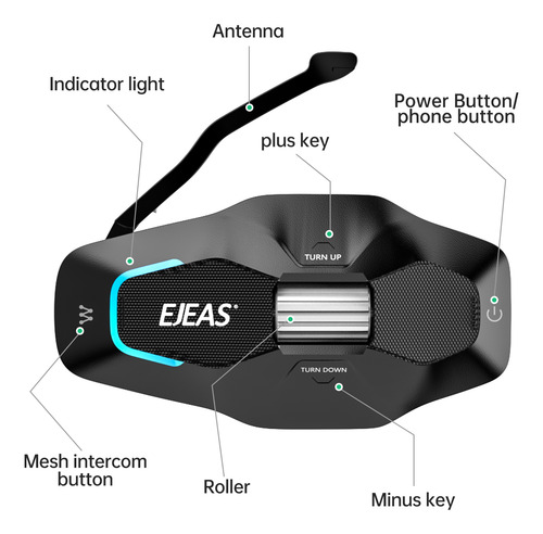 Intercomunicador Para Casco Ejeas X10 2025