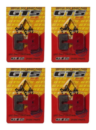 Imagem 1 de 3 de 4 Pares De Pastilhas Freio Disco Bike Gts Quadrada Original