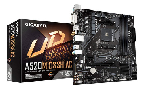 Tarjeta Madre Gigabyte Microatx A520m Ds3h Ac Am4 128gb Ddr4