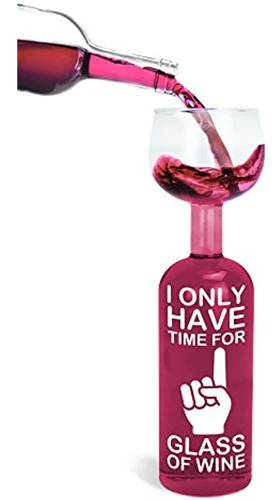 Bigmouth Inc. Ultimate Wine Bottle Glass - Capacidad Para Un