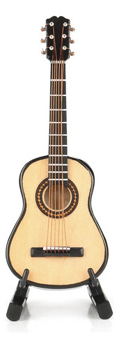 Modelo De Guitarra En Miniatura I Con Mini Visera De Madera