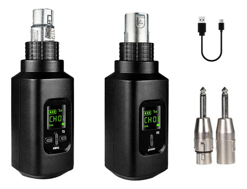 Transmissor E Receptor Xlr Do Sistema De Microfone Sem Fio P