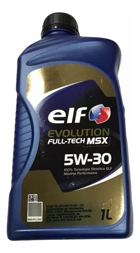 Aceite Elf Evolution Fulltech Msx 5w30 Sintético 4 Litros