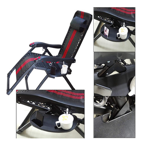 Portavasos Ovalado Para Silla Zero Gravity, 2 Unidades, Clip