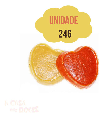 Doce De Abóbora Batata Coração Clamel C/ 50 Kit 3 Caixas