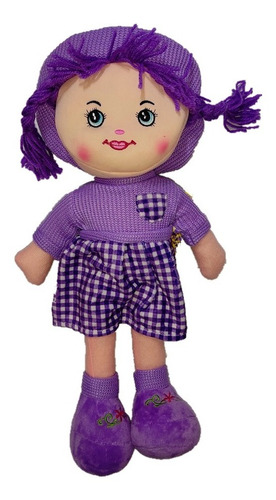 Muñeca Pepona Con Ropa Colores Con Sonido Peluche 48cm