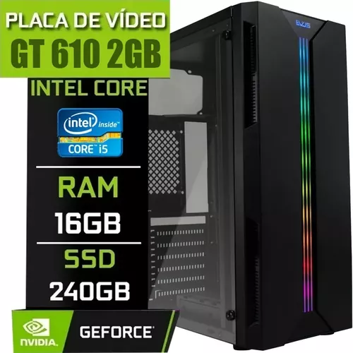 PC Gamer Completo Intel Core i5 Memoria Ram 16GB SSD 240GB Monitor HDMI Kit  Gamer - Alligator Gaming - Computador Gamer - Magazine Luiza