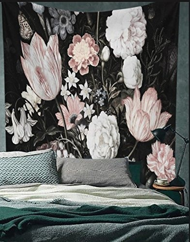 Flores Negras Flores Hermosas Colgantes De Pared Tapiz | Envío gratis Flores Negras Flores Hermosas Colgantes De Pared Tapiz | Envío gratis