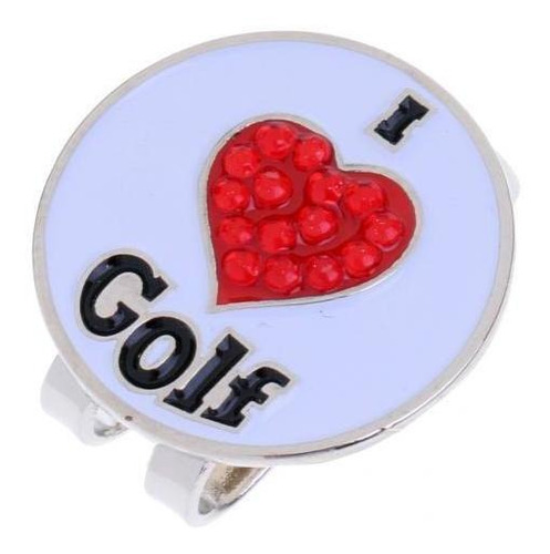 2 Alloy Golf Ball Marker Hat Clip Golf Gift