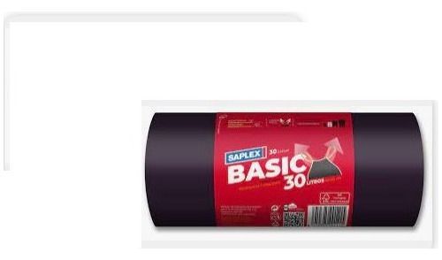 Bolsas Basic 30 Litros Marca Saplex Medida 55x55