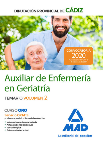 Auxiliar Enfermeria Geriatria Diputacion Cadiz Vol 2 - Aa,vv