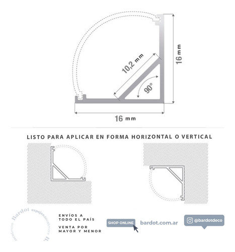 Lampara Luz Led Aluminio Alacena Cocina Dimmer Touch Medidas 100 Cm - Luz Blanca Cálida